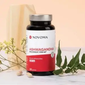 Ashwagandha Bio Novoma : l'harmonie naturelle pour un esprit apaisé et un corps revitalisé.