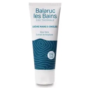 Crème mains ongles Balaruc-les-Bains : soin hydratant et réparateur pour des mains douces et des ongles forts.