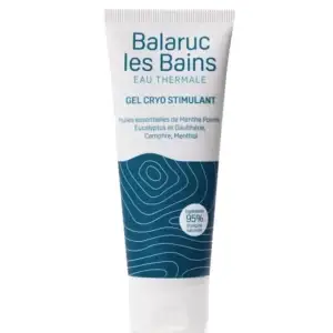 Effet glaçon, bienfaits thermaux : découvrez le Gel Cryo Stimulant Balaruc-les-Bains, votre allié bien-être.