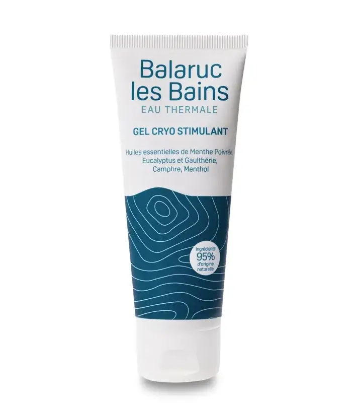 Effet glaçon, bienfaits thermaux : découvrez le Gel Cryo Stimulant Balaruc-les-Bains, votre allié bien-être.