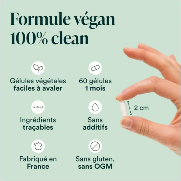 Formule végan et clean des probiotiques de la marque novoma