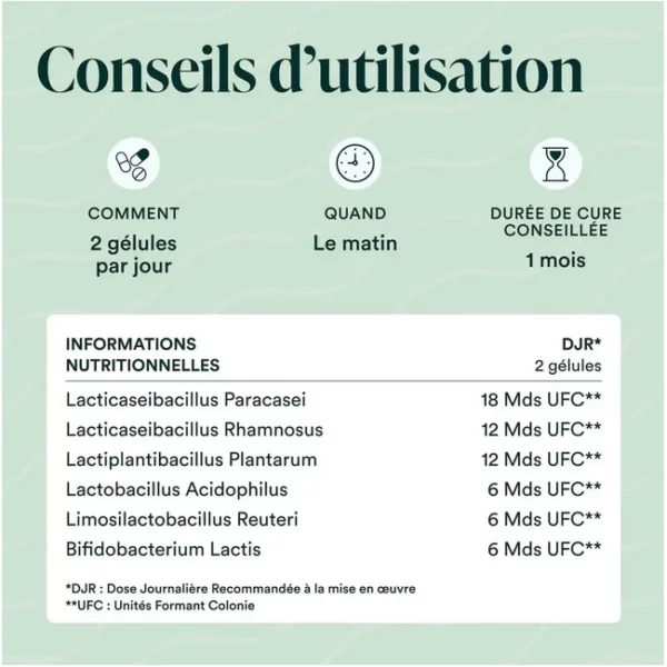 Conseils d'utilisations des probiotique de chez novoma