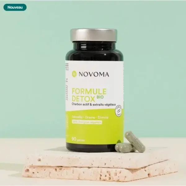 Formule Détox Bio Novoma : l'élixir végétal pour une purification en profondeur et un éclat renouvelé.