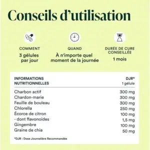 Conseils d'utilisation de la formule détox bio novoma