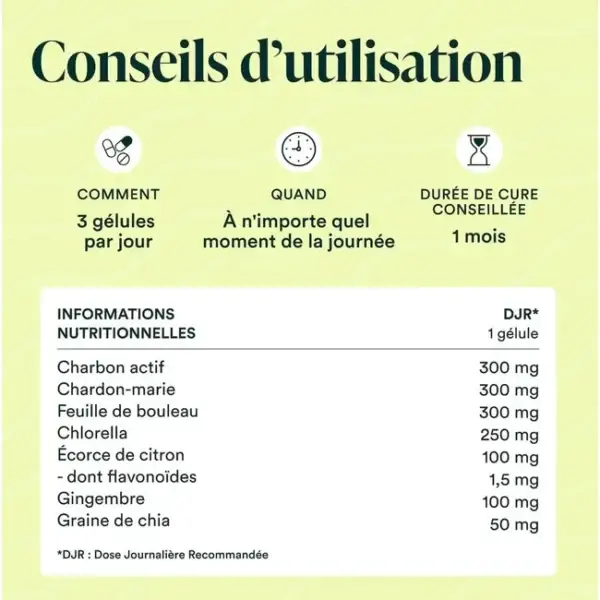 Conseils d'utilisation de la formule détox bio novoma