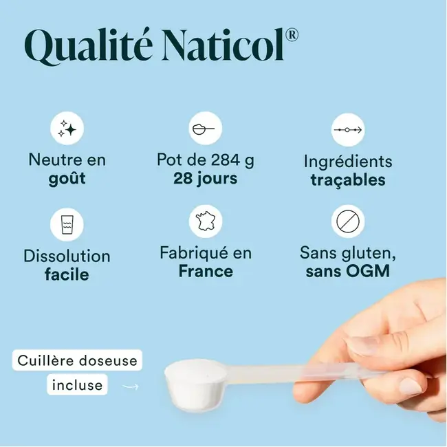 Description qualité naticol du collagène marin novoma