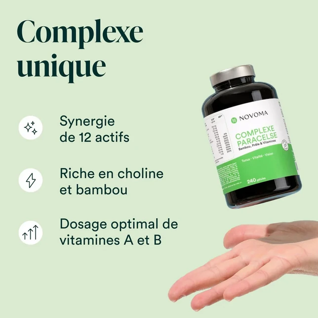 Cure de gélules Paracelse Novoma – Vitalité et résistance au stress améliorées
