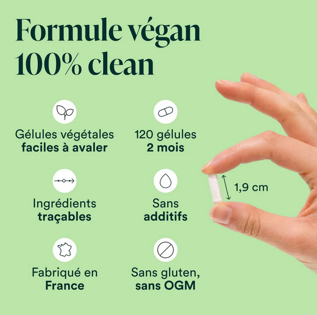 Formule cent pourcent végan de la vitamine C Quali C