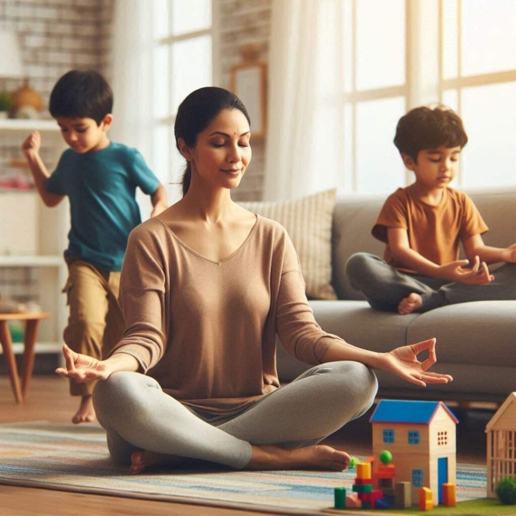 Un parent en meditation - Rentrée scolaire : comment préserver sa santé mentale et éviter le burn-out parental