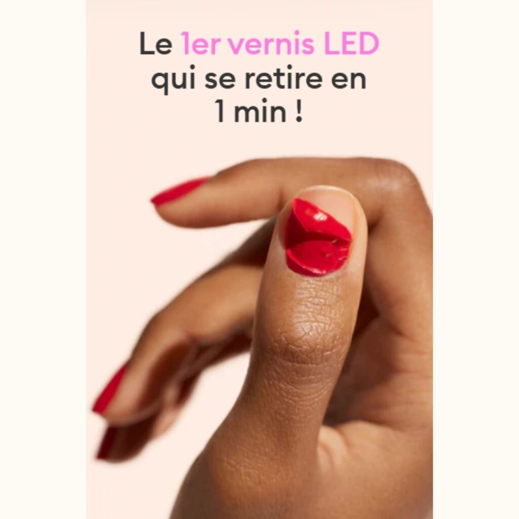 Le vernis LED qui se retire en 1 min