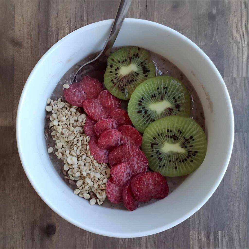 porridge d'avoine à la framboise