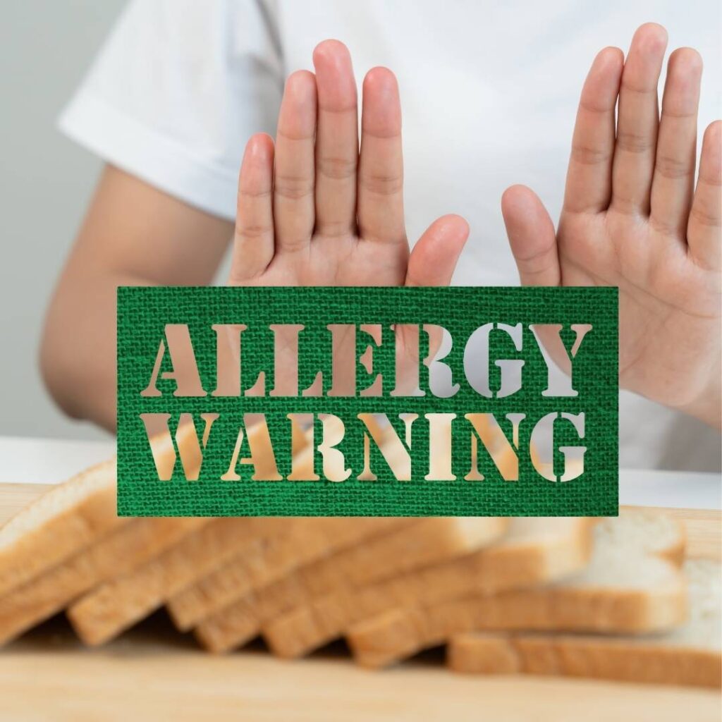 L’allergie au blé (moins de 0,5 % de la population)